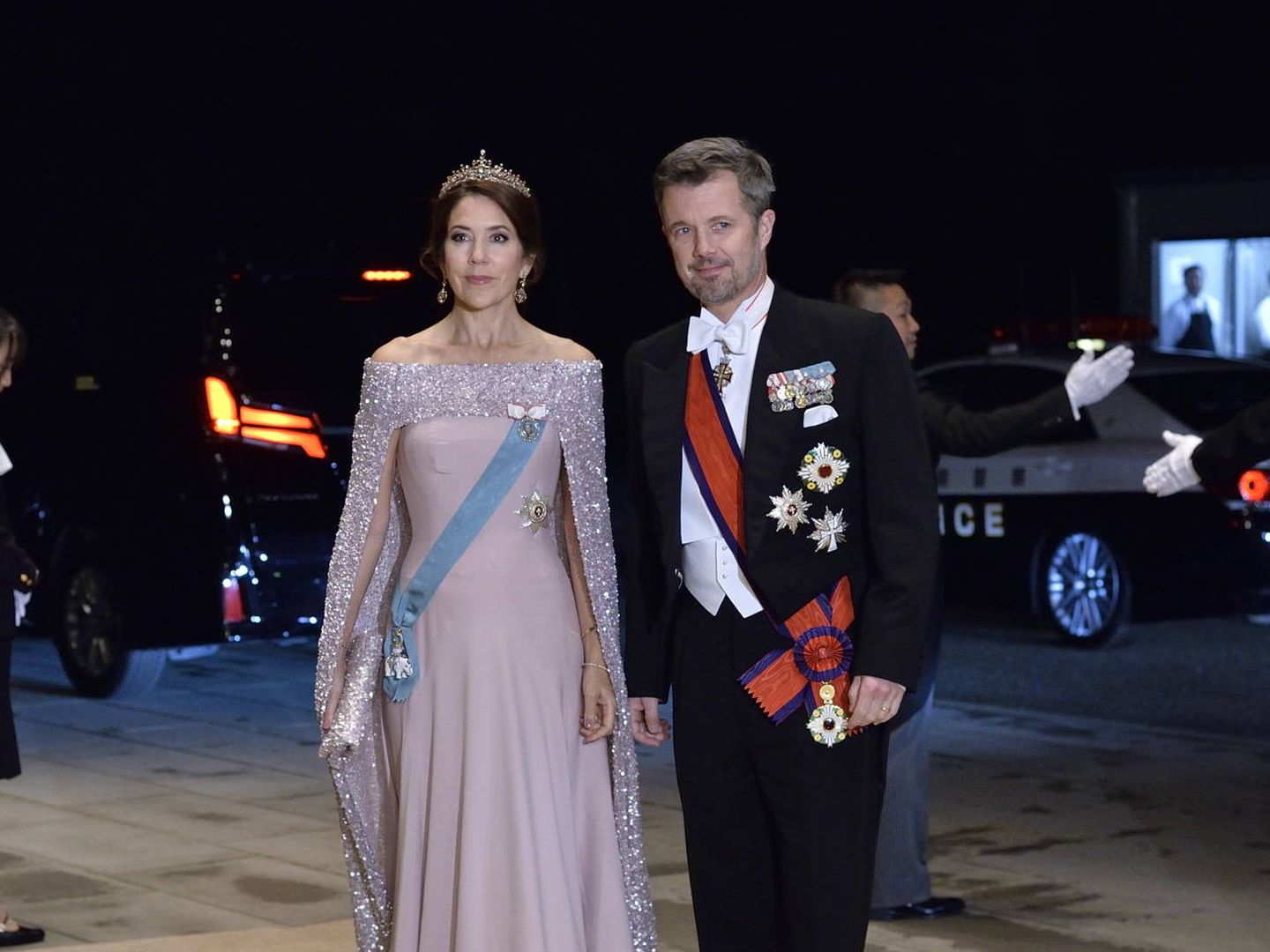 Federico y Mary de Dinamarca, en la coronación de Naruhito de Japón. (EFE)