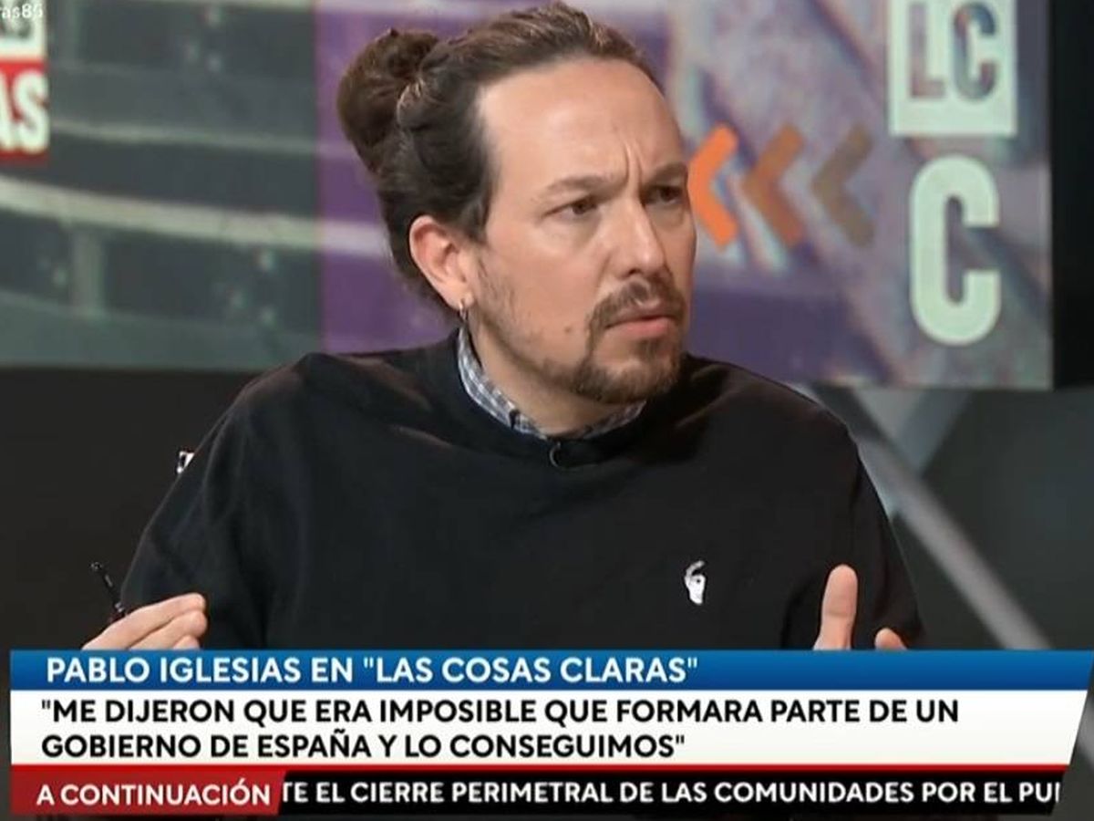 Foto: Pablo Iglesias, en 'Las cosas claras'. (RTVE).