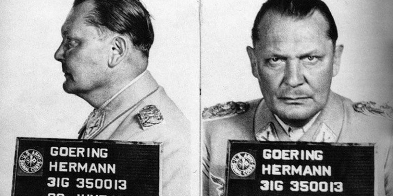 Ficha policial de Herman Goering.
