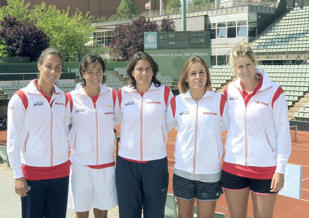 Foto: El equipo español liderado por Conchita Martínez (Efe). 