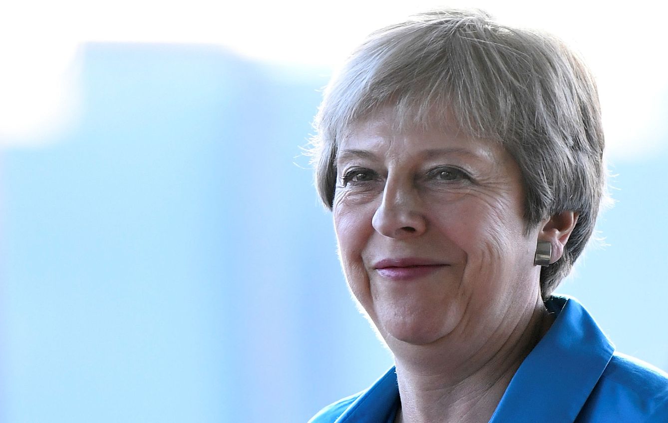 Theresa May a su llegada al congreso del Partido Conservador en Birmingham.  (Reuters)