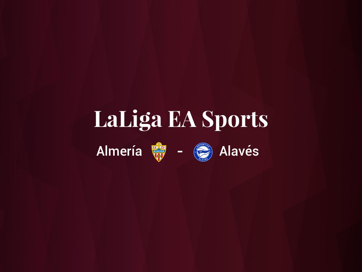 Foto: Resultados Almería - Deportivo Alavés de LaLiga EA Sports (C.C./Diseño EC)