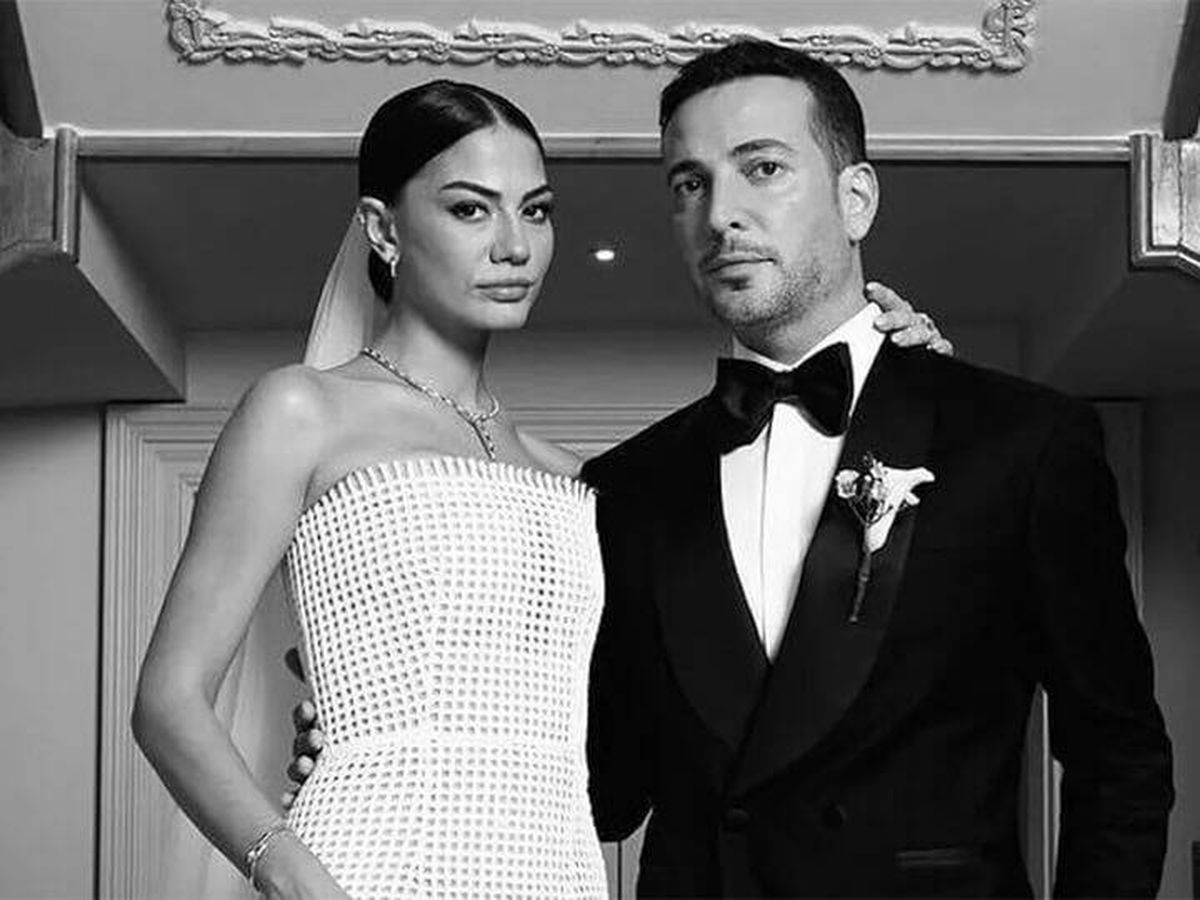 Foto:  Demet Özdemir y Oguzhan Koc, el día de su boda. (Instagram/@demetozdemir) 