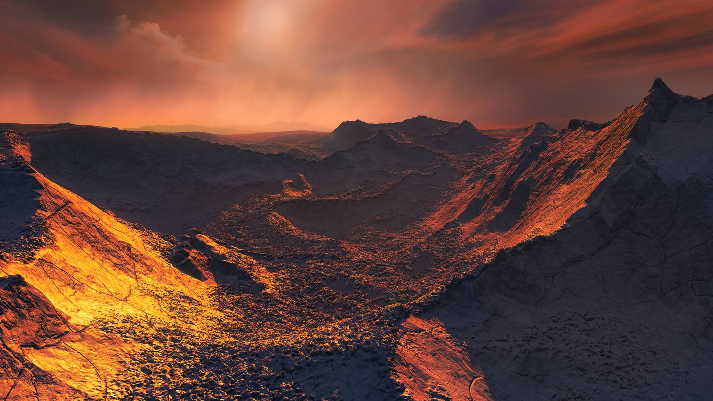 Reconstrucción de la superficie del nuevo planeta descubierto. (Foto: ESO/M. Kornmesser)