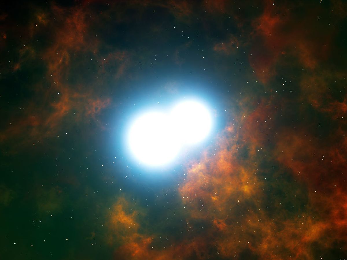 Foto: Dos enanas blancas destinadas a fusionarse y formar una supernova