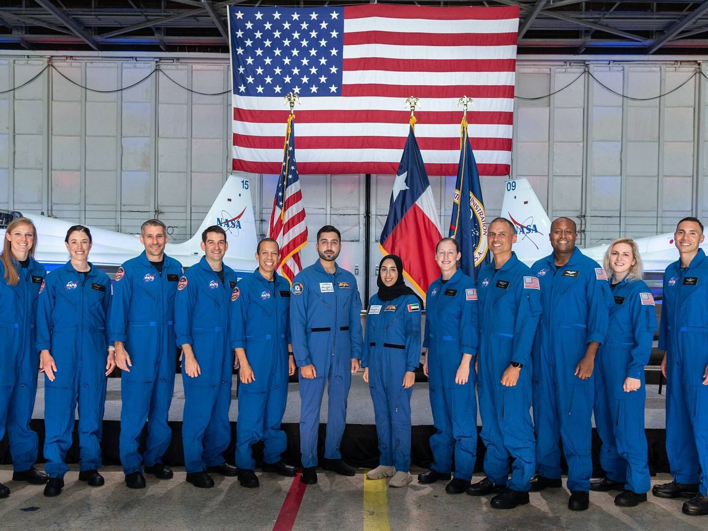 La promoción de astronautas de 2022 de la NASA, grupo 23, alias Las Moscas. Todos son posibles candidatos a viajar en futuras misiones lunares. (NASA)