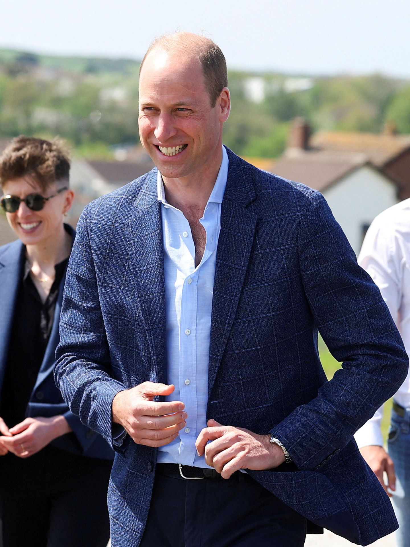 El príncipe Guillermo, visitando Cornualles. (Reuters/Pool/Toby Melville)