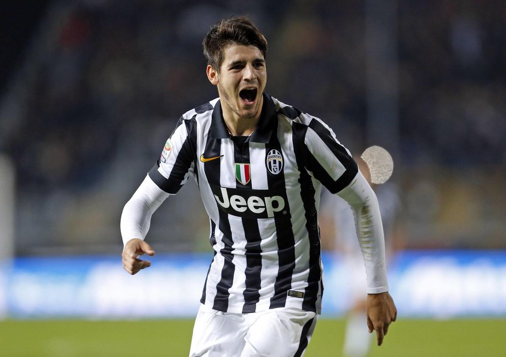 Foto: Morata celebra uno de los goles que ha marcado con la Juventus (Reuters).