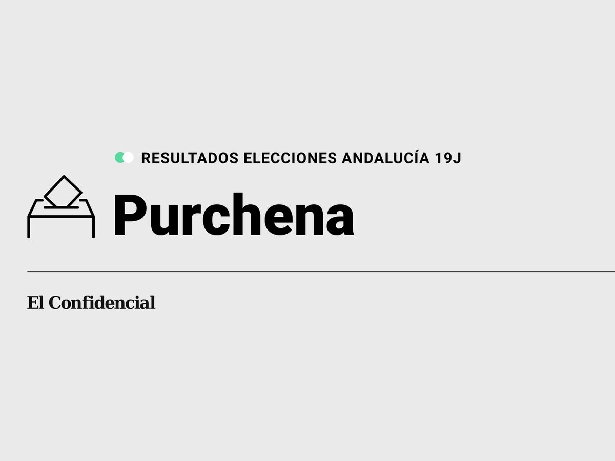 Foto: Resultados en Purchena, Almería, de las elecciones de Andalucía 2022 este 19-J (C.C./Diseño EC)