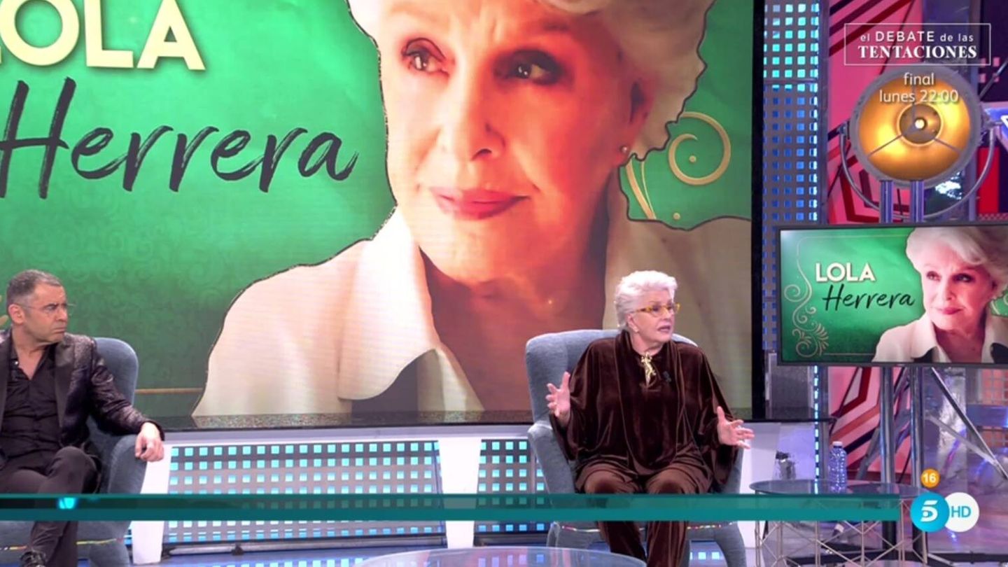 Jorge Javier y Lola Herrera. (Telecinco).