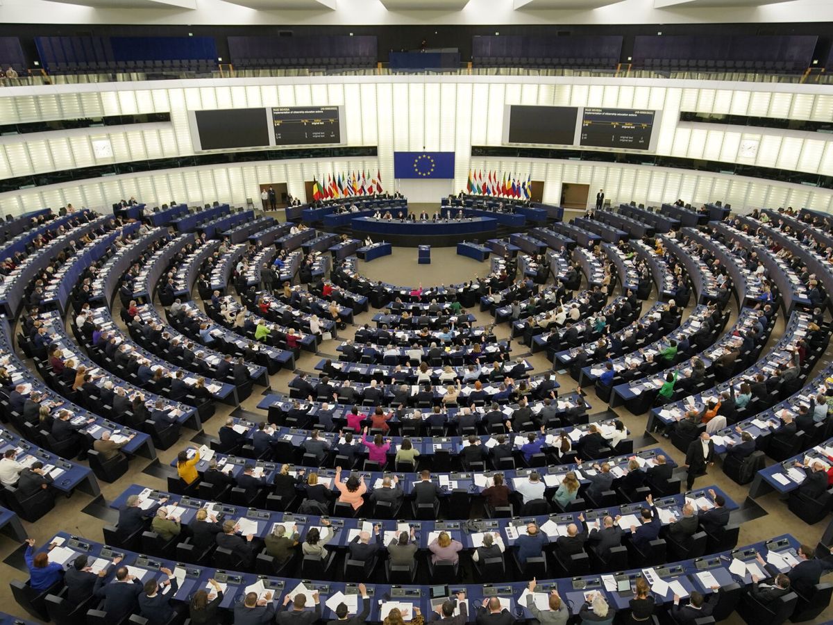 Foto: Sesión de votación del Parlamento Europeo. (EFE/Ronald Wittek)