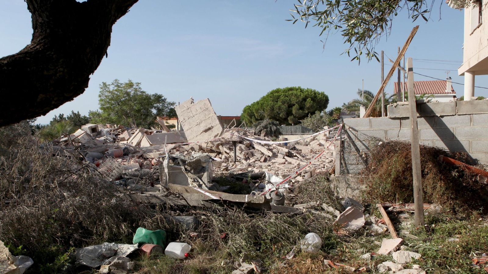 Foto: Explosión de la casa de Alcanar (Tarragona). (EFE)