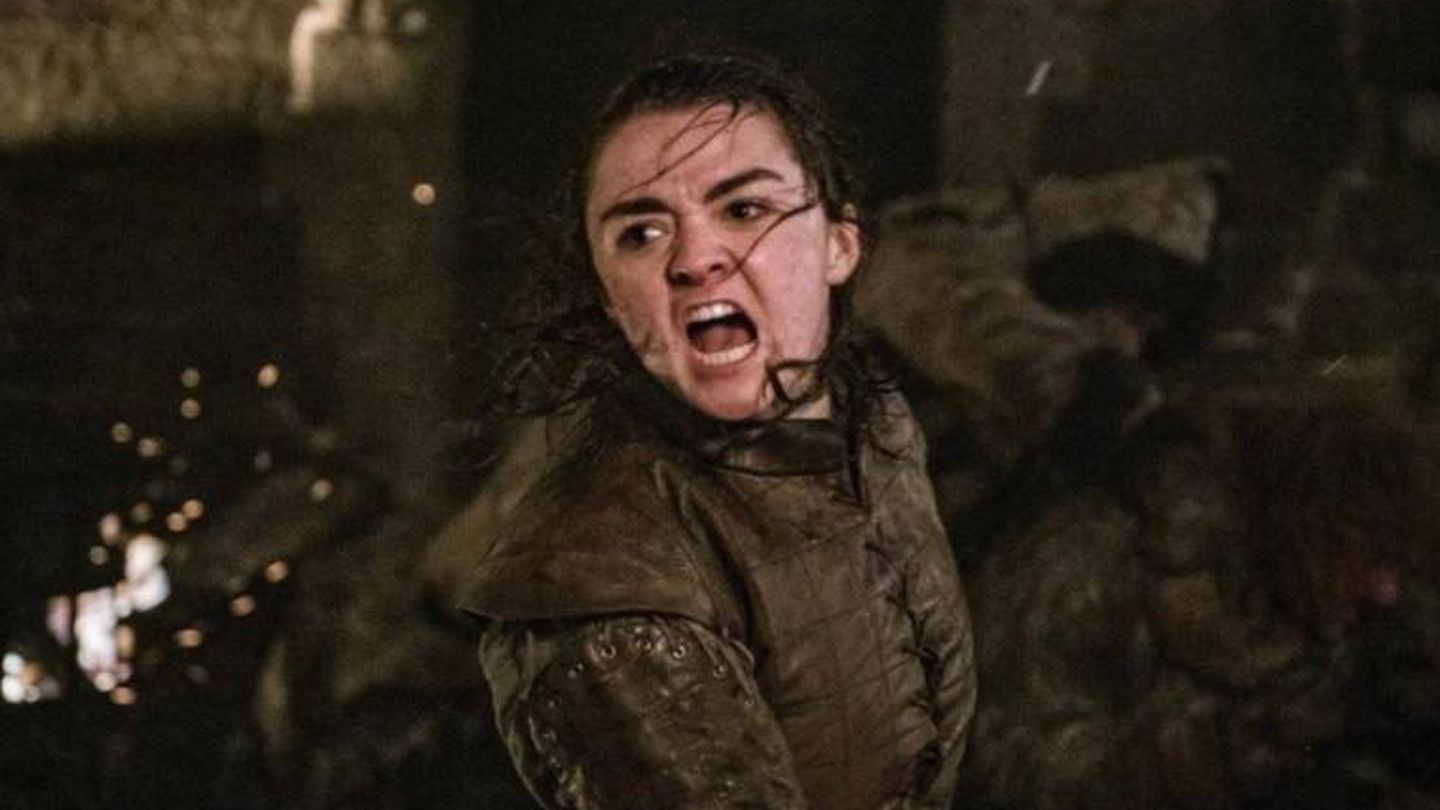 Arya Stark en un momento de la batalla. (HBO)