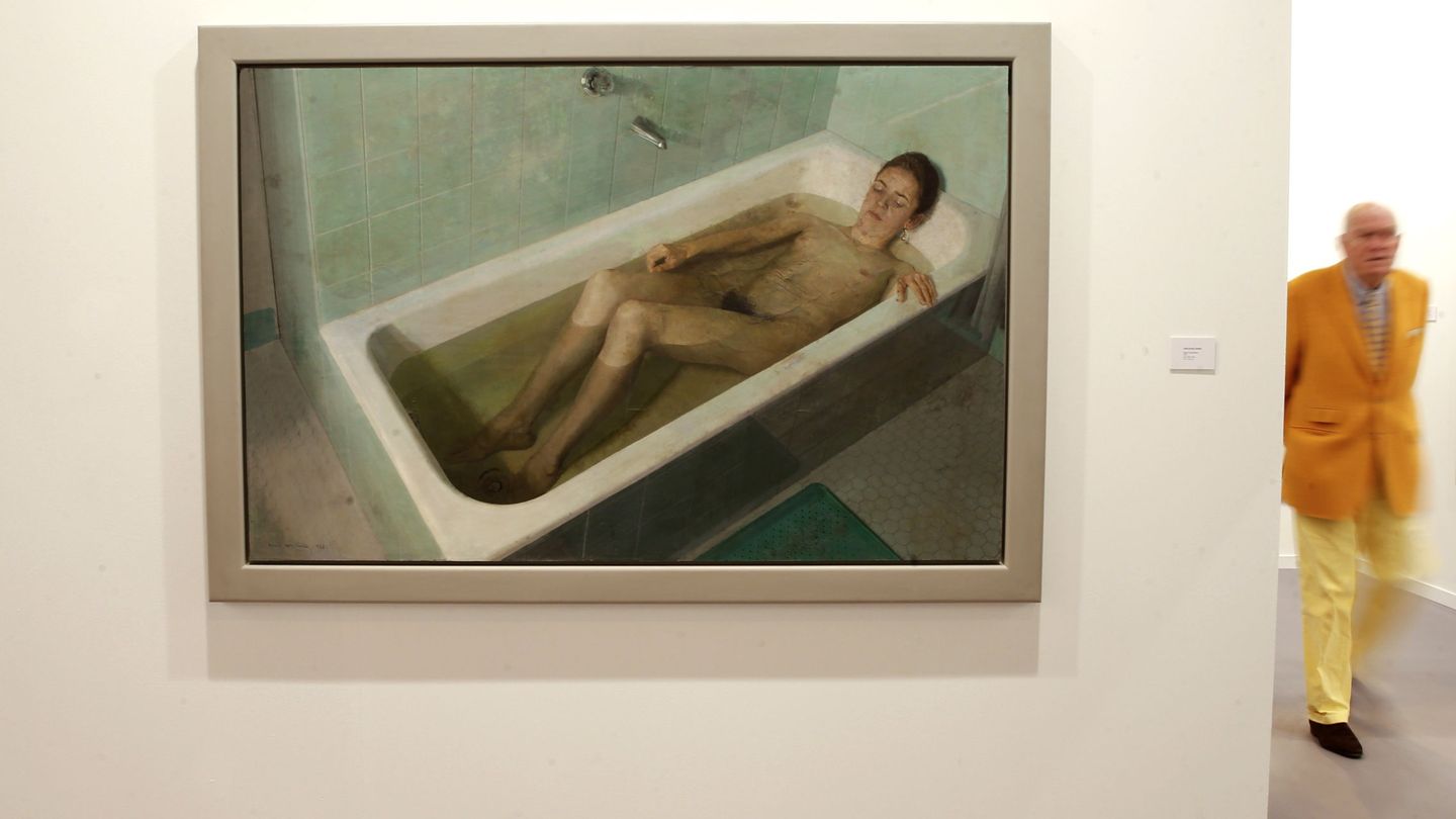 'Mujer en bañera', de Antonio López, es la obra más cara de ARCO 2016 (Efe)