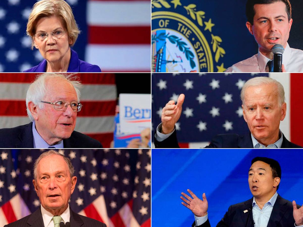 Foto: Los principales candidatos Demócratas