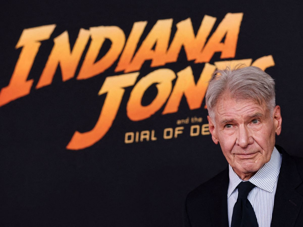 Foto: Harrison Ford en la premiére de Indiana Jones en Los Ángeles (California). (Reuters/Mike Blake)