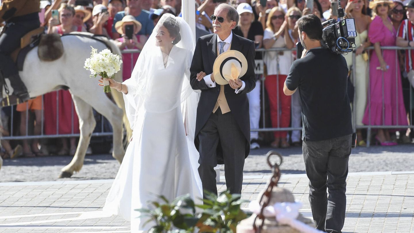 María Francisca de Portugal el día de su boda. (Gtres)