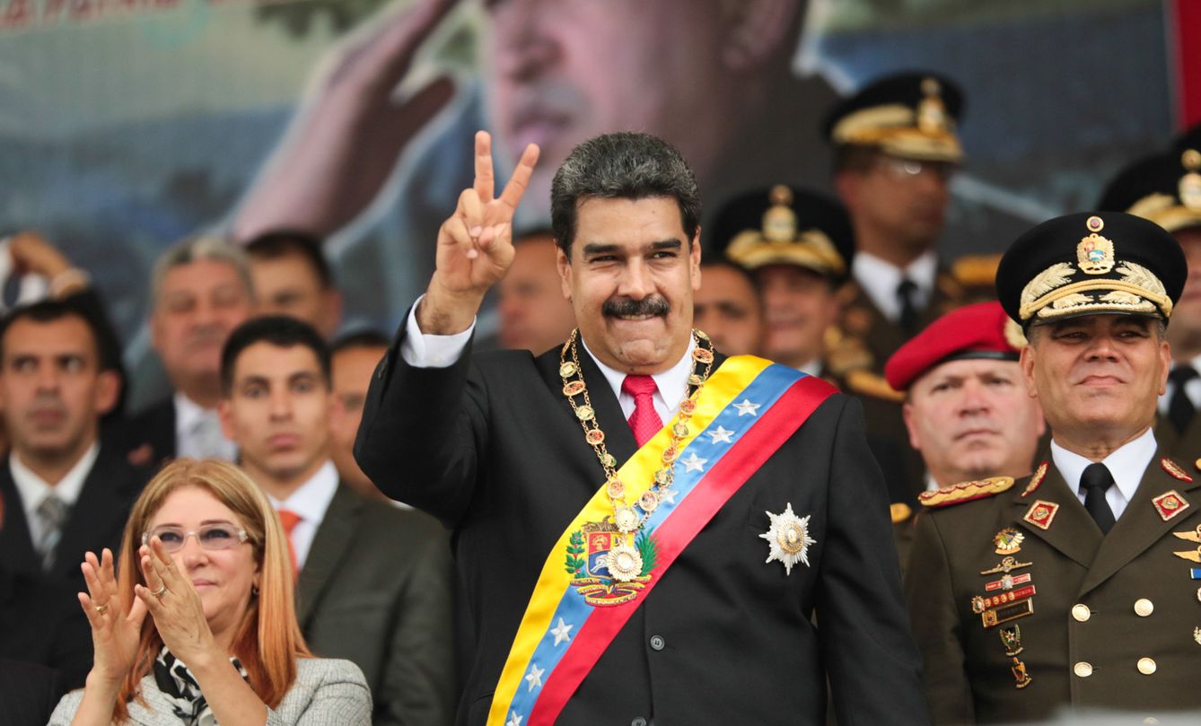 El presidente de Venezuela, Nicolás Maduro junto a la primera dama, Cilia Flores. (EFE)