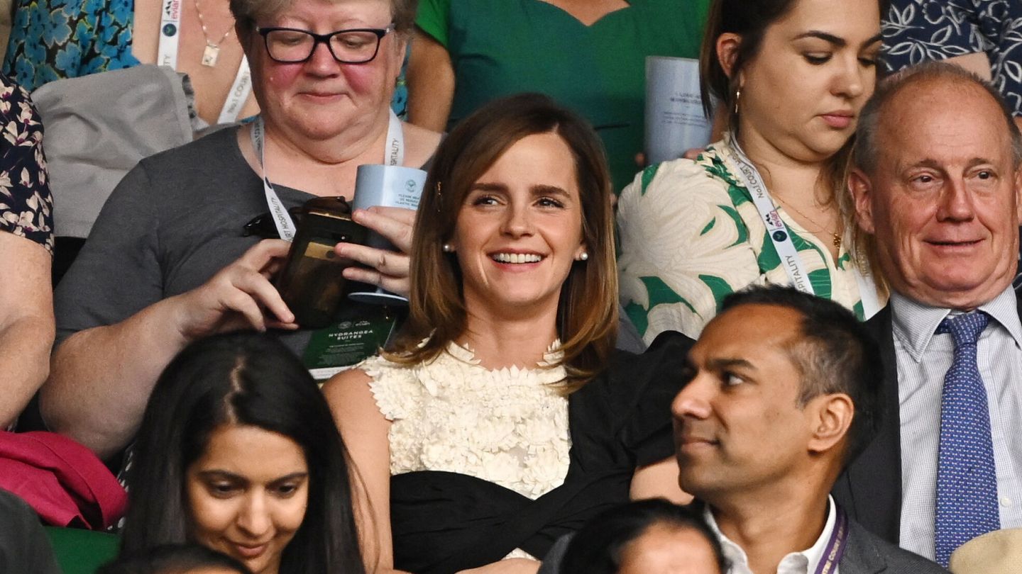 Emma Watson, en Wimbledon. (Reuters/Dylan Martínez)