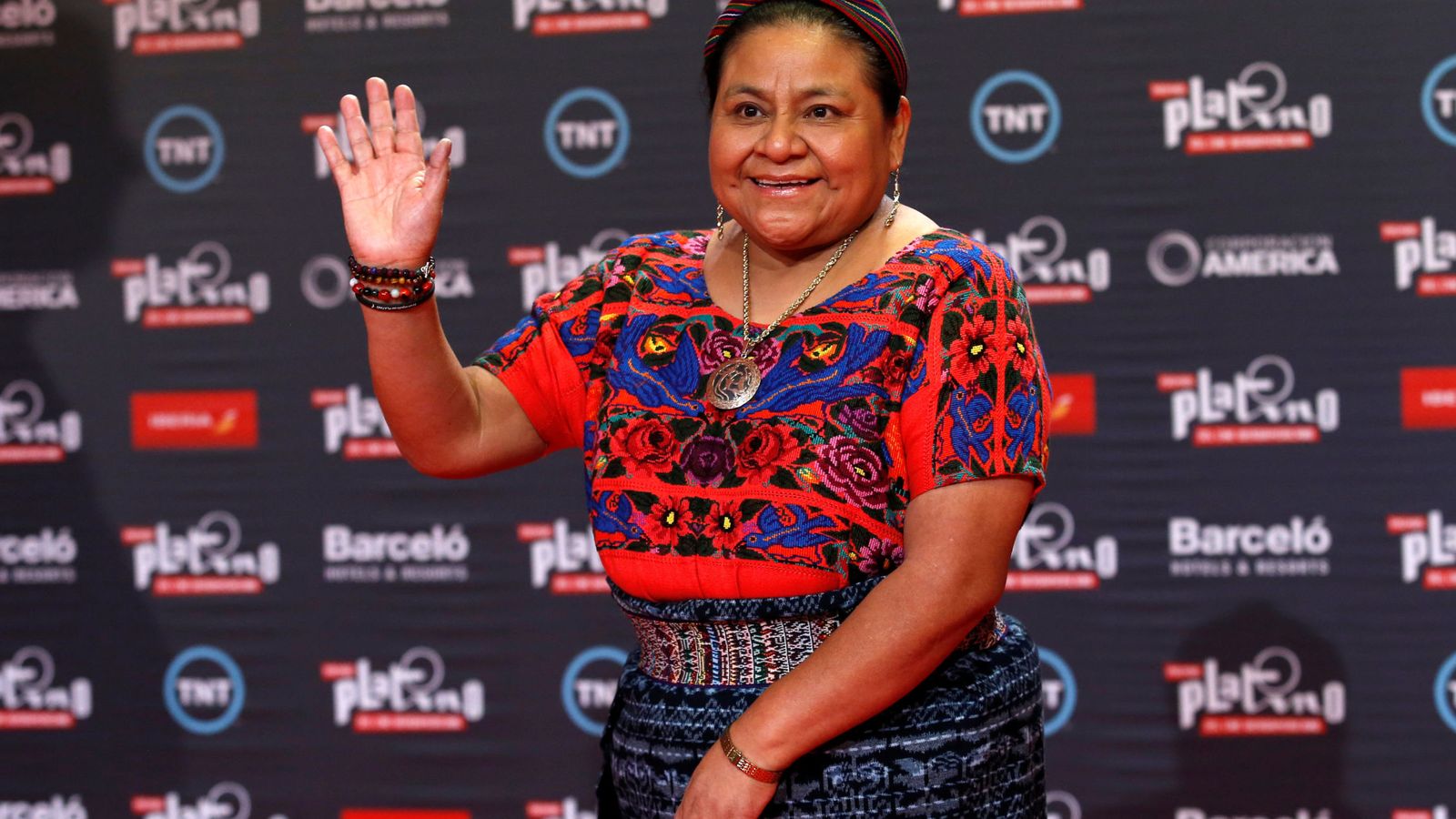 Foto: Rigoberta Menchú en los Premios Platino (Reuters)