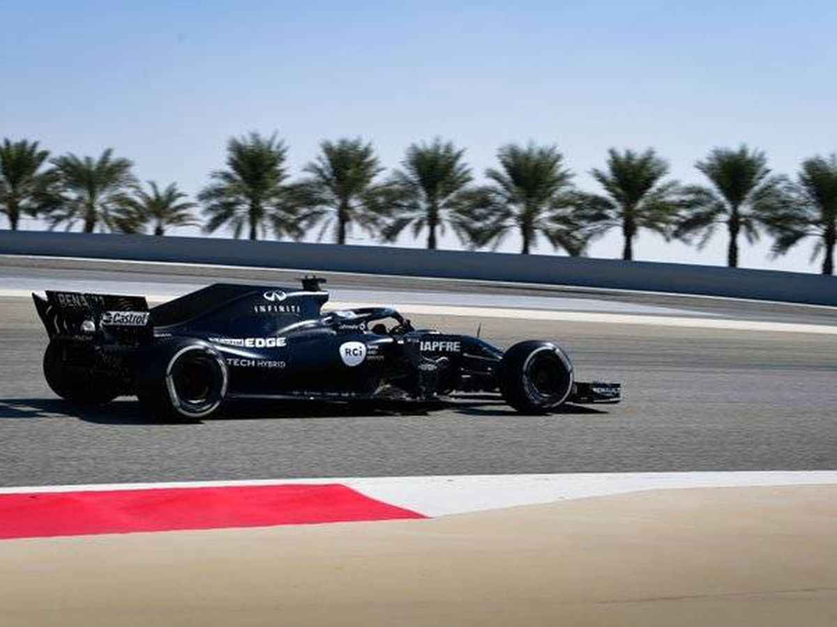 Foto: Fernando Alonso dio 93 vueltas en la primera jornada de Bahrein a bordo del RS18 sin decoración (RENAULT)