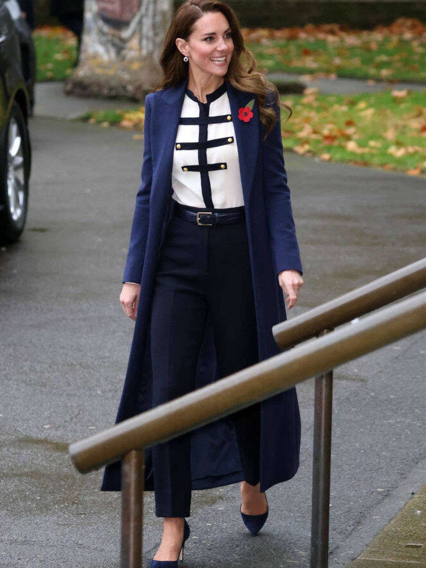 Kate, a su llegada al museo. (Tim P. Whitby/Getty Images)