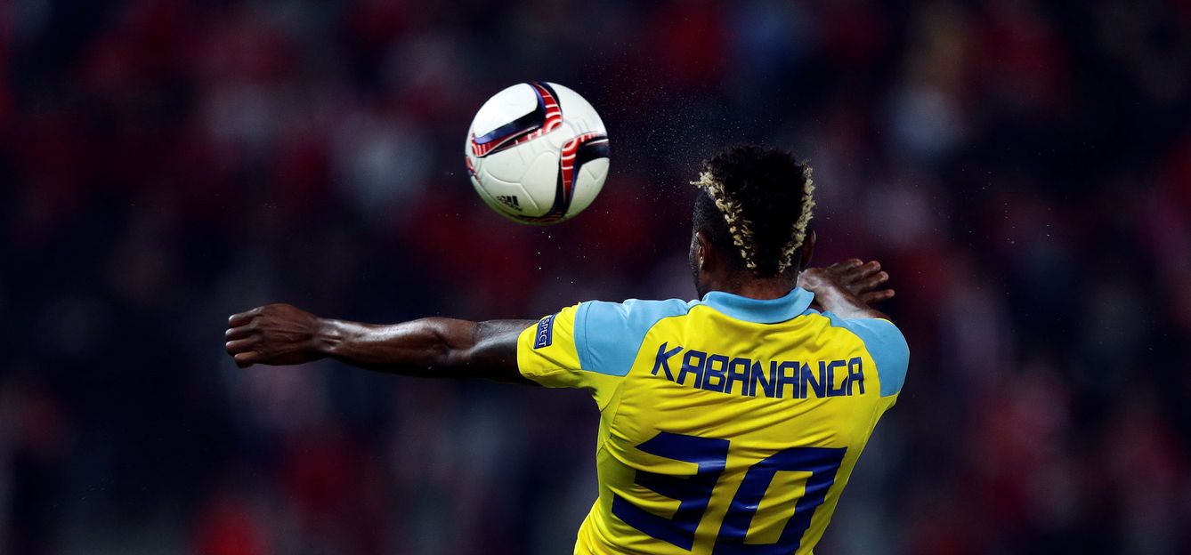 Junior Kabananga, durante un partido con el Astana (Reuters)