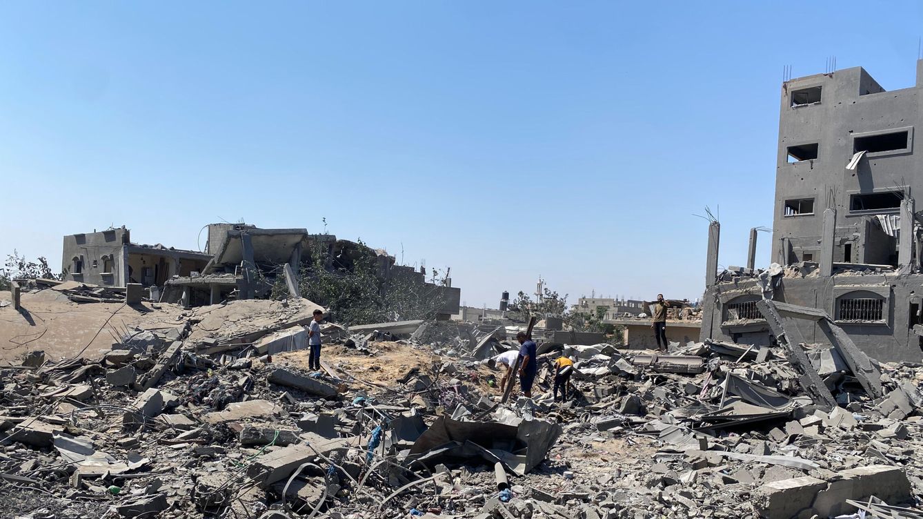 Foto: Edificios destruidos en Gaza. (Zuma Press/APA/Hadi Daoud)