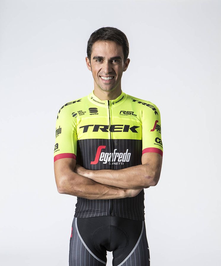 Foto: Alberto Contador ya luce los colores del Trek-Segafredo.