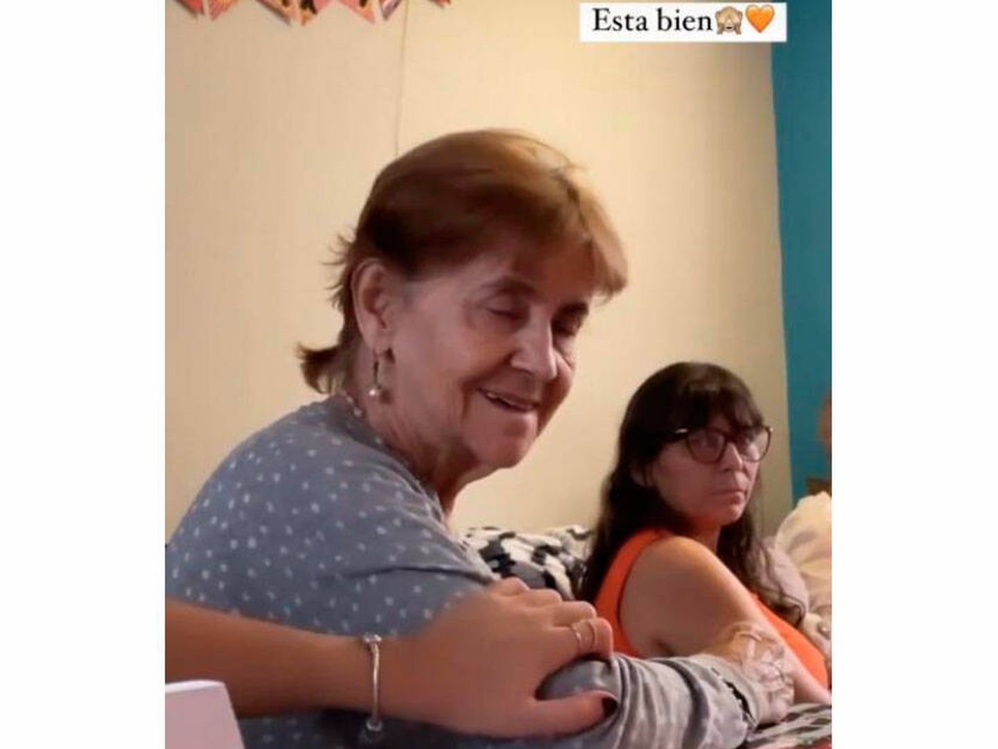 Brunella subió una foto a sus redes para confirmar que su abuela estaba bien (Instagram)
