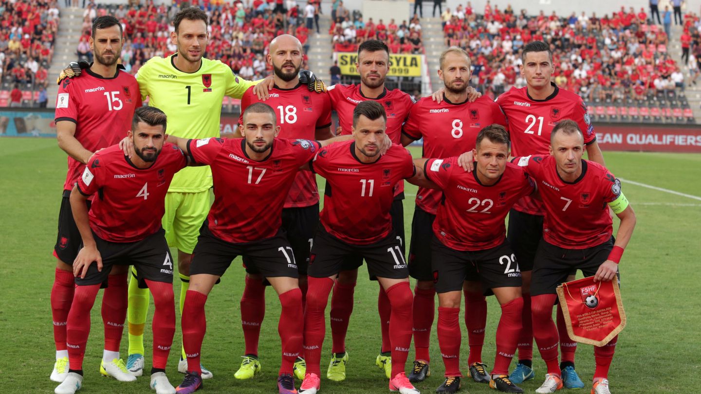 La selección albanesa. (EFE) 