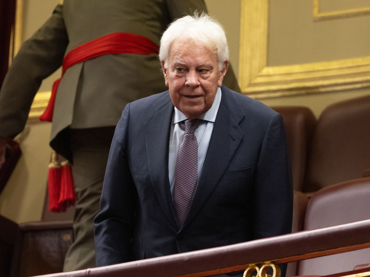 Foto: El expresidente del Gobierno Felipe González en la jura de la Constitución de Leonor. (Europa Press/Eduardo Parra)