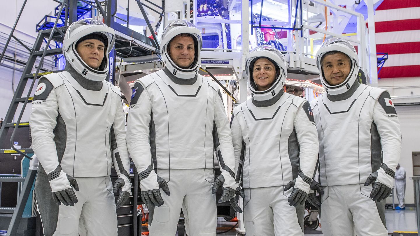 La última tripulación llegada este mes a la ISS en una nave Dragon. (SpaceX)
