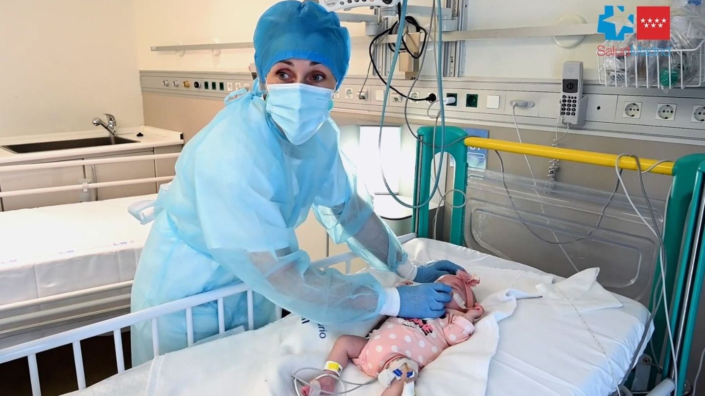 Trasplante de corazón a un bebé con incompatibilidad sanguínea con su donante en el hospital Gregorio Marañón de Madrid.(Foto:EFE)