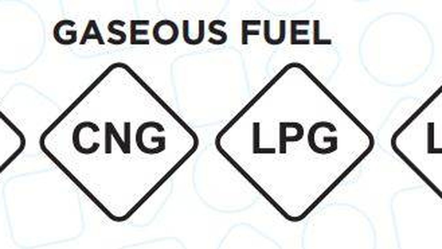 Etiquetas para combustibles gaseosos.