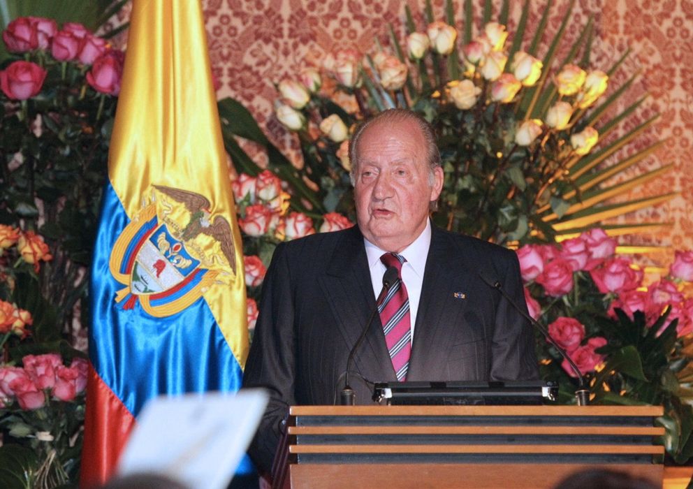 Foto: El Rey Juan Carlos durante su discurso (Efe)