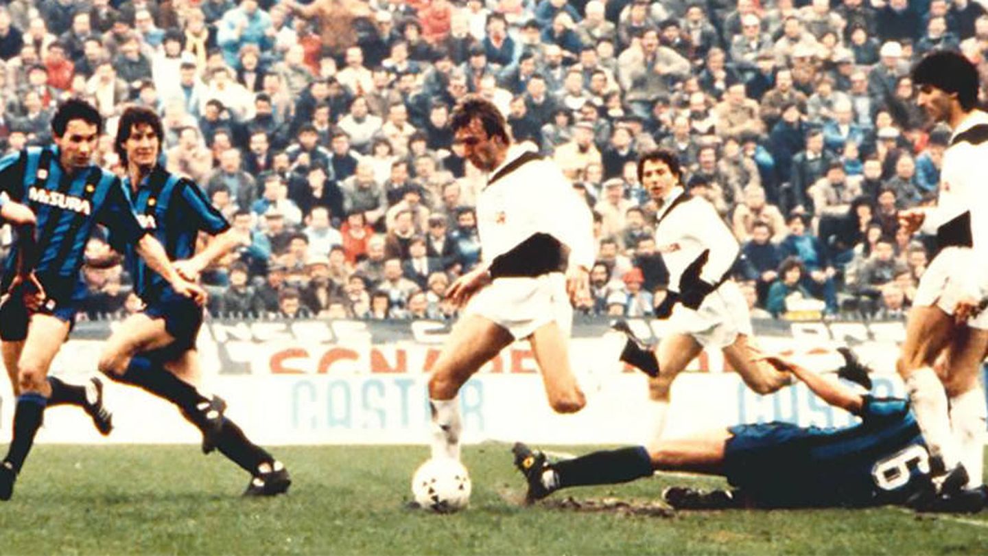 Un Udinese-Inter de la temporada 1984-85