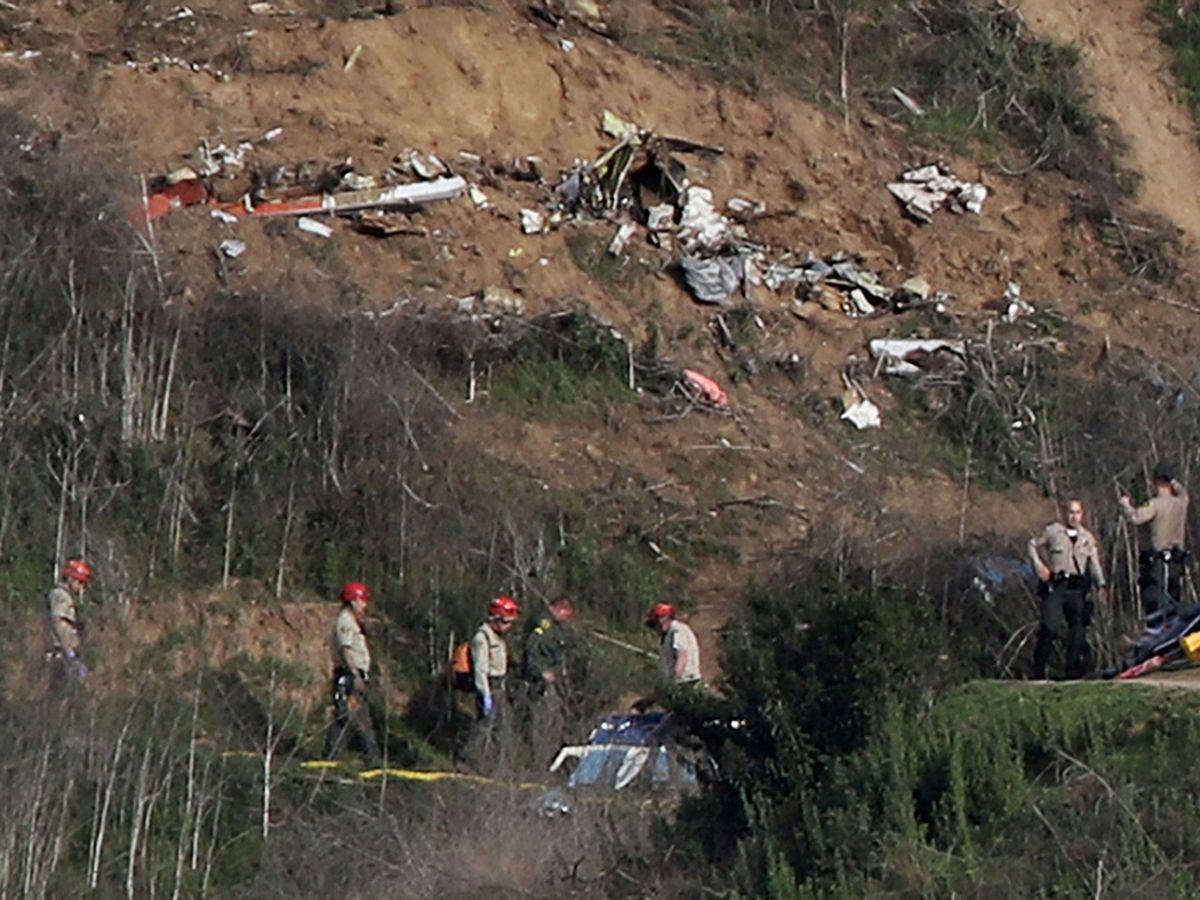 Foto: Lugar del accidente en el que murió Kobe Bryant, en Calabasas, California. (Reuters)