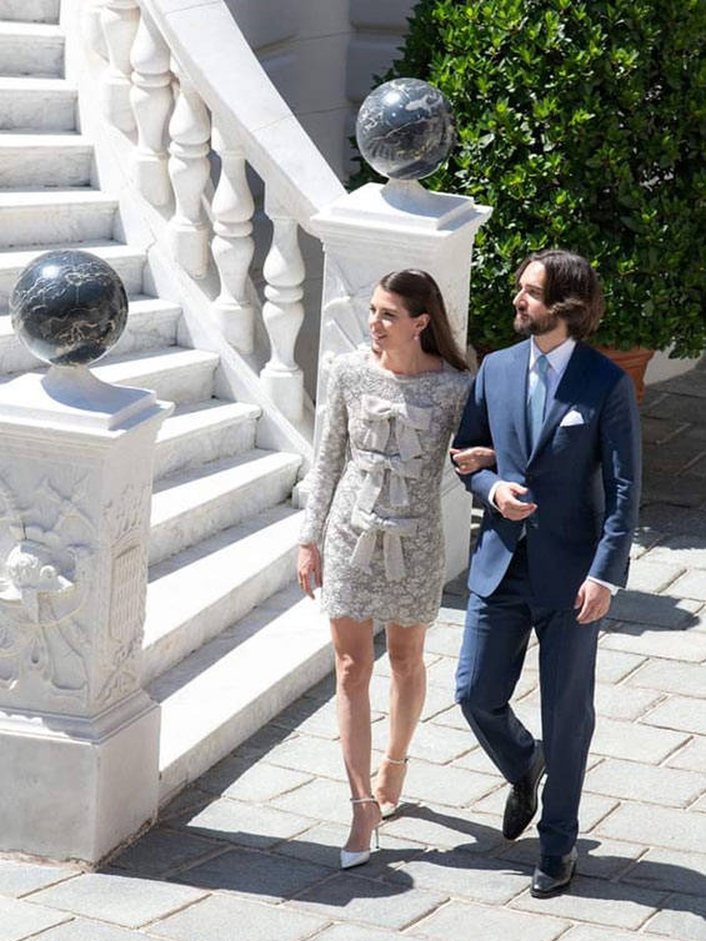 Carlota y Dimitri, en la foto oficial. (Palais de Monaco Officiel)