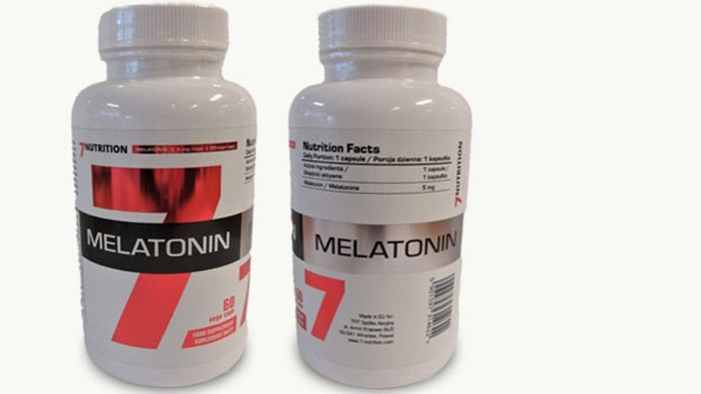 Sanidad prohíbe la venta y retira del mercado el completo alimenticio 'Melatonin 7'. (AEMPS)