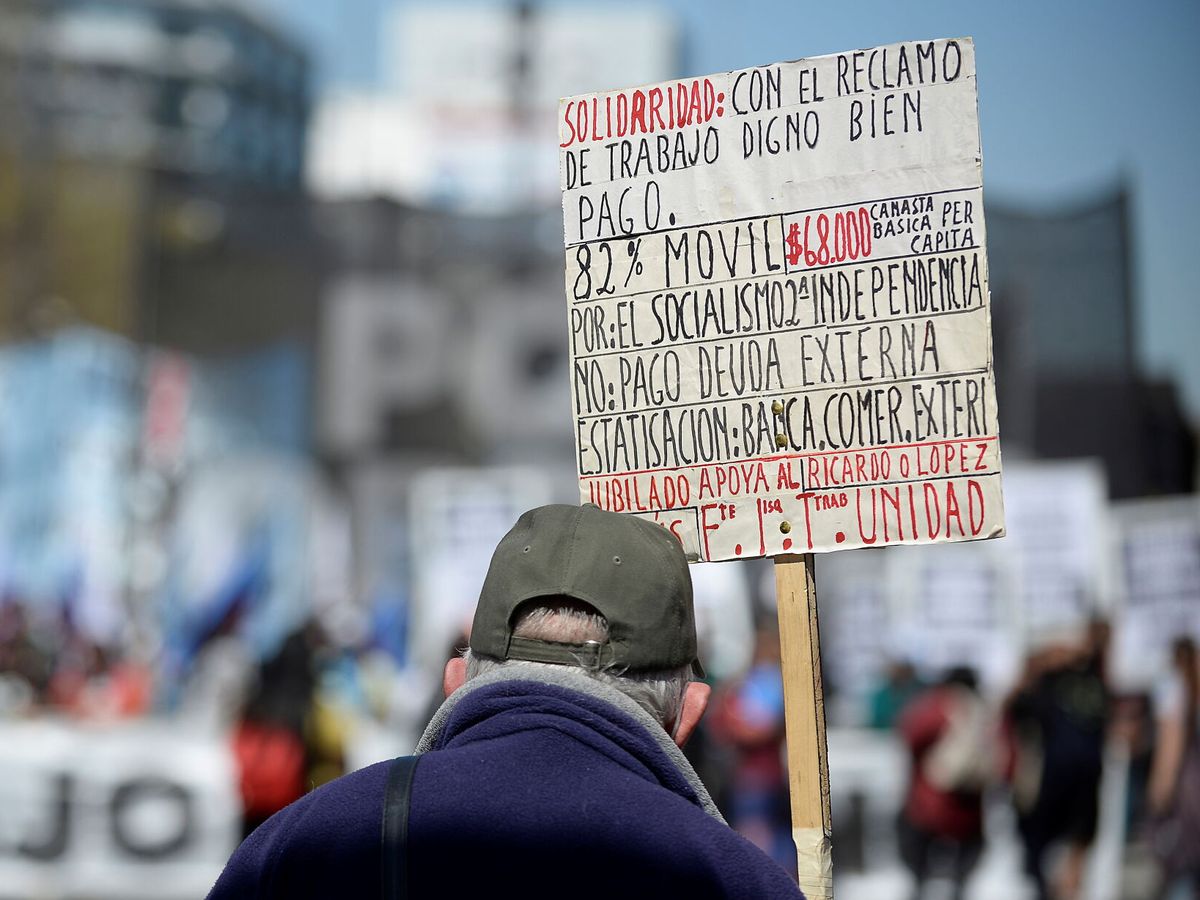 Foto: Una protesta en Argentina. (Reuters) 
