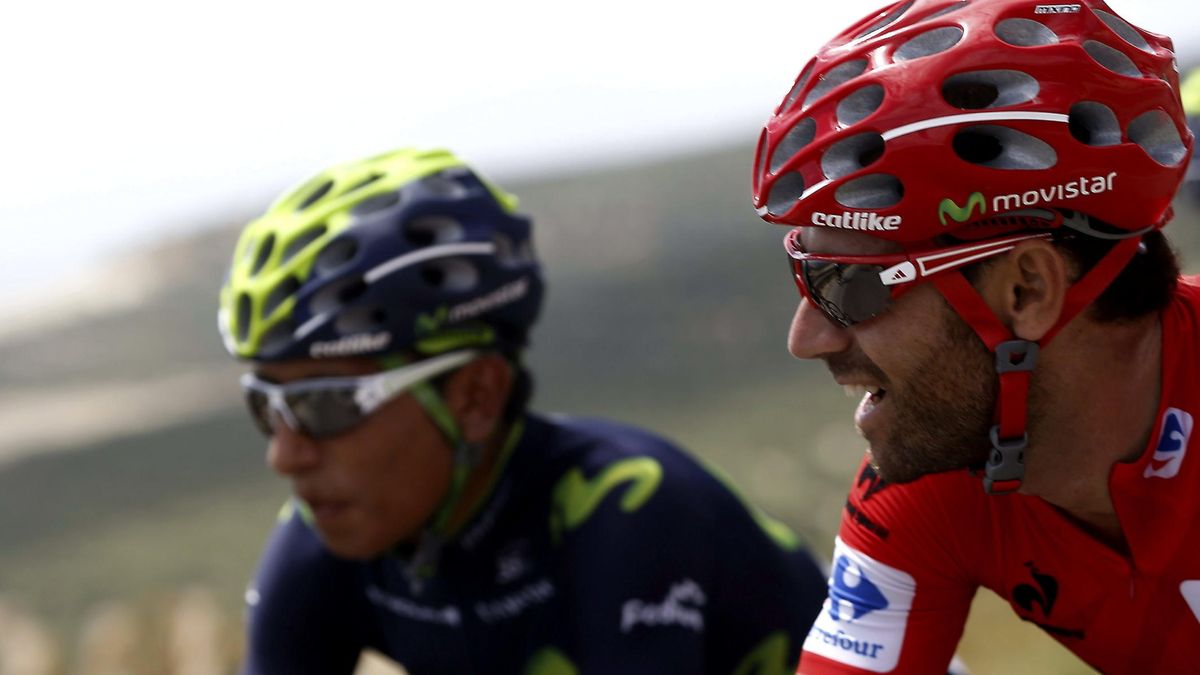 Valverde deja escapar el rojo y Nairo Quintana es el nuevo líder de la Vuelta