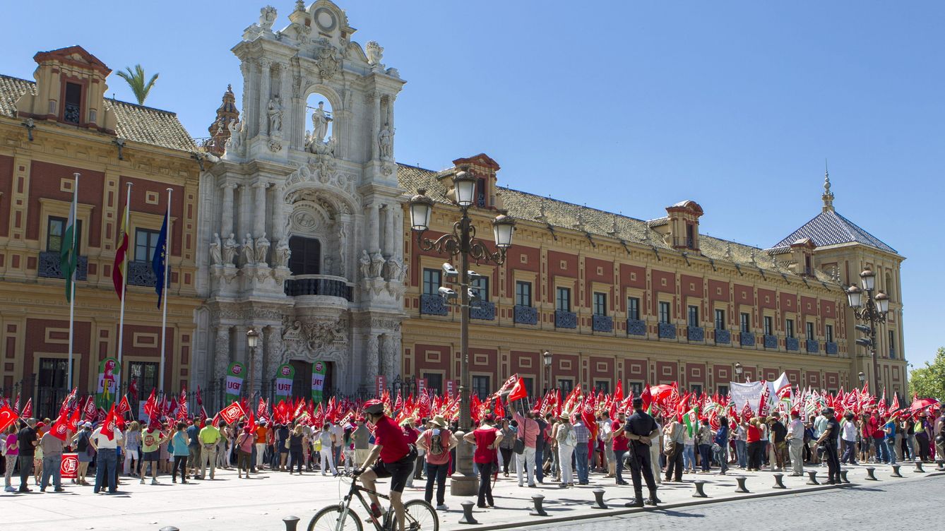 Foto: Imagen de archivo del palacio de San Telmo, sede del Gobierno andaluz (EFE)
