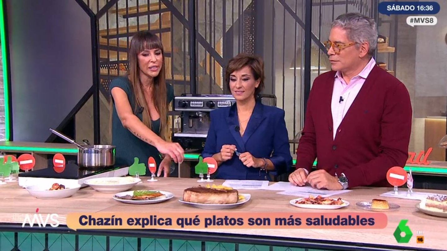 Verónica Chazín, Adela González y Boris Izaguirre. (Atresmedia Televisión)
