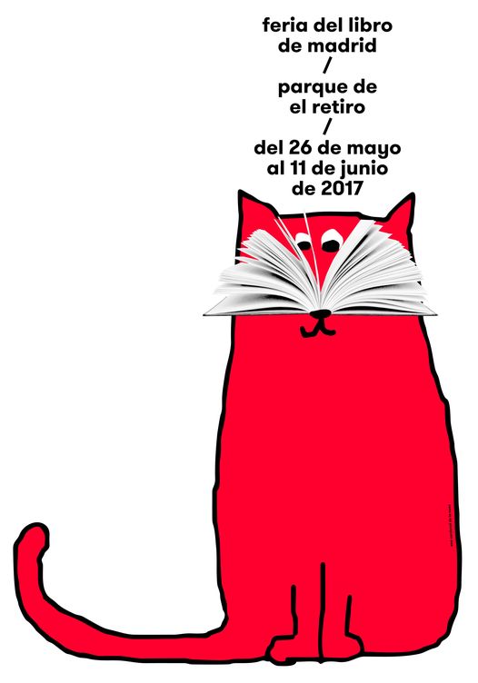 Cartel de la Feria del Libro de Madrid 2017.