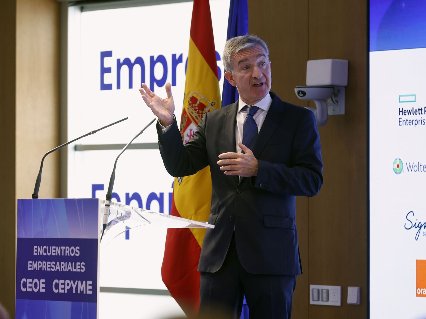 El consejero delegado de Ibercaja, Víctor Iglesias. (EFE/Javier Lizón)