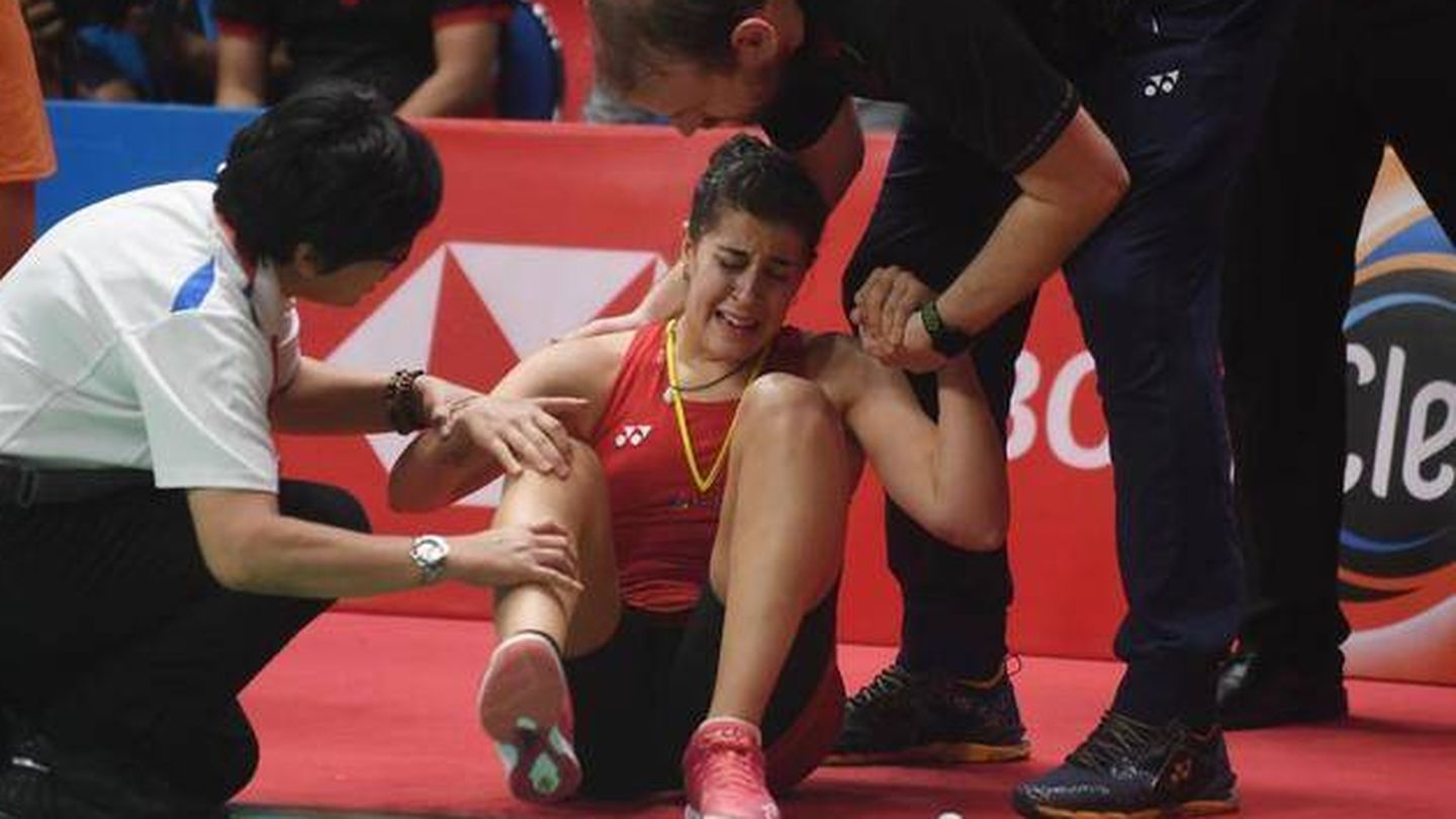 Carolina Marín, durante la final de Indonesia (Reuters)