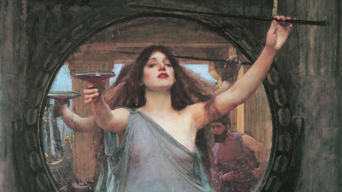 Circe ofreciendo la copa a Odiseo, de John William Waterhouse (1891). (Wikipedia)
