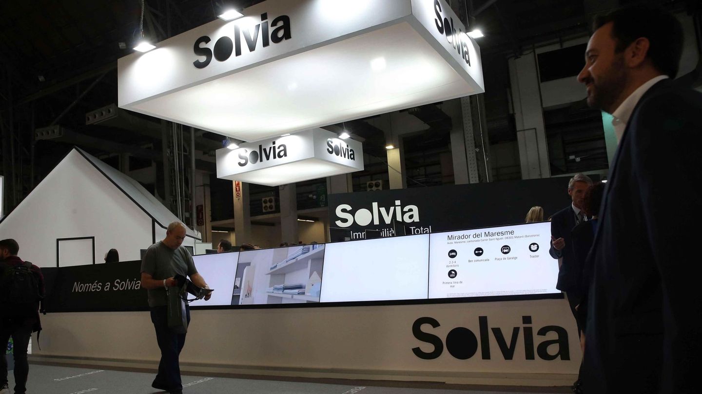 Expositor de Solvia en el Barcelona Meeting Point. (EFE)