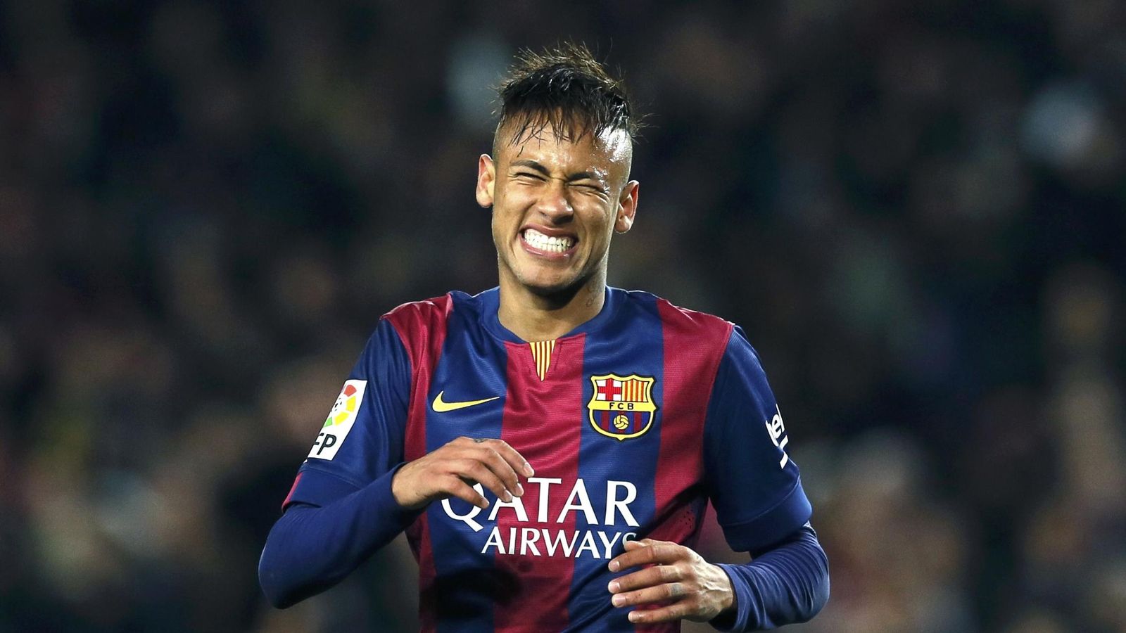Foto: Neymar, en un partido con el Barcelona (Reuters).